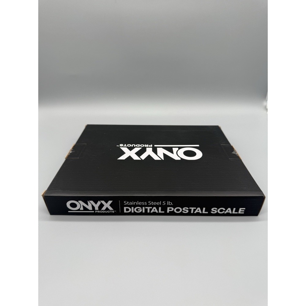 Onyx Stainless Steel 5lb Pound Digital Postal Scale USB Connected Stamps.com NIB